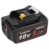 4Pack yookoto 18V 5.0ah baterie pro Makita 18V baterie BL1850 5000mAh Velkokapacitní Li-ion baterie kompatibilní s BL1860B, BL18